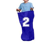 Potato Sack Race Bags, Large Racing Set, 4 Piece Professional Grade Heavy Duty Jute Burlap, Double Stitched Reinforced Seams, Industrial Strength Field Game for Outdoor Parties Carnivals and Backyards