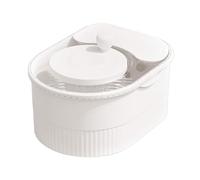 Potato Scrubber, Vegetable Washer Spinner, Multipurpose, Salad Washing for Potatoes, Carrots, Leafy Greens,12.6x7.48x6.1 Inches, White, Pink, 1200g, Abs, Stainless Steel