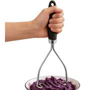 Potato Shredder - 10.24 Stainless Steel | Fruit Smasher Kitchen Gadget - W Shape Ricer For Vegetables Fruit Pumpkin Puree Salad Butter Dessert Cooking Tools