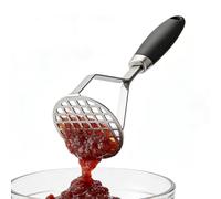 Potato Shredder - 10.24 Stainless Steel | Fruit Smasher Kitchen Gadget - W Shape Ricer For Vegetables Fruit Pumpkin Puree Salad Butter Dessert Cooking Tools