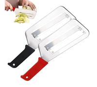 Potato Slicer - Onion Slicer | Manual Stainless Steel Double Layer Vegetable Cutter for Home Professional Kitchen Camping Preparation Salads Cabbage Meals Chef