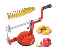 Potato Spiral Cutter 3 in 1 Potato Peeler Machine Stainless Steel Vegetable Cutter Adjustable Fruit Peeler Machine with Suction Cup for Home Kitchen Peeler and Corer Machine Fruit Peeler Machine