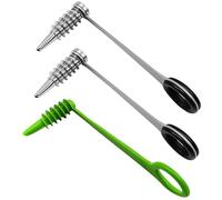 Potato Spiral Cutter,Potato Slicer, 3-Piece Vegetable Spiralizer Set with Stainless Steel and Plastic Spiral Slicers, for Healthy Snacks and Party Platters, 10.8x4.3cm