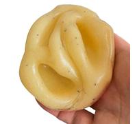 Potato Squi shy Handmade Fidget, 6X6cm Mashed Potato Squi shy, Mashed Potatoes Stress Ball, Soft Dough Craft Decoration Pinch Toy For Adults Teens Students Classroom Work AnxietyRelief