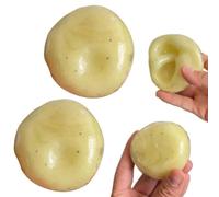 Potato SquishIy Handmade Fidget, Realistic Fake Food Stress Ball Mashed Potato Skin Soft Filled Squeez-e for Anxiety Relief To-y Squeezze Shapeable for Adults and Teens Party Favors Gifts (2Pcs)