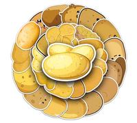 Potato Stickers for Boys Girls Teens Kids, Trendy Waterproof Vinyl Stickers for Phone Laptop Flasks Water Bottle Luggage Scrapbook Cup Bike Car Notebook, Cartoon Vegetales Decals Pack[Potato -50Pcs]