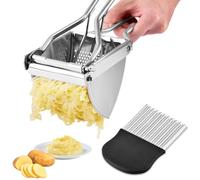 Potato Tool Sets,with Potato Ricer Masher and Cutter Multifunctional Fruit Vegetable Masher Stainless Steel Potatoes Presser for Creamy Fluffy Mashed Potatoes Fruit Juices(Color:Silver)