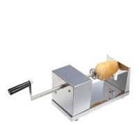 Potato Tower Machine,Manual Tornado Potato Slicer Spiral Chipper Potatoes Chips Cutter Machine Kitchen Tool Stainless Steel for Fruit,Potatoes, Chips, Cucumber or Carrots Twisted Twister Thicker
