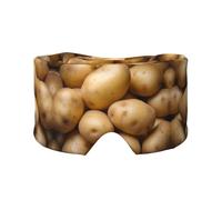 Potato Unisex Side Sleeping Headband, Sleeping Eye Mask and Ear Muffs, (26.8 * 4.3 inches), Indoor and Outdoor Travel Yoga Adjustable Comfort Eye and Ear Muffs,