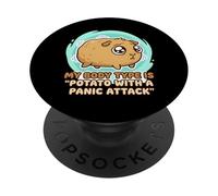 Potato with A Panic Attack Guinea Pig PopSockets Adhesive PopGrip