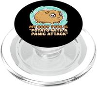 Potato with A Panic Attack Guinea Pig PopSockets PopGrip for MagSafe