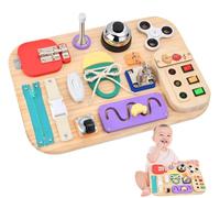 Potatomato Montessori Busy Board, Wooden Activity SensoryToys for Kids