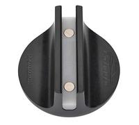 Potauto Universal Aluminum Grooved Magnetic Jack Pad Jacking Puck Pinch Weld Frame Rail Adapter (Black (0.39"))