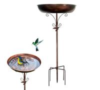 Potcases In The Form Of A Leaf - Standing Water Shell | Solid Bird Brinks Bird Bathing Pattern Birds For Garden, Standing Metal Bird Fountain For Garden Terrace