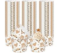 Potchen 100 Pcs Western Cowboy Cupcake Liners Rodeo Baking Cups Pink Disco Theme Party Cupcake Wrappers Muffin Cups Cases for Western Baby Shower Birthday Party Supplies