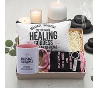 Potchen 4 Pcs Christmas Massage Therapist Gifts Set Muscle Whisperer Keychain Makeup Bag Socks Funny 11oz Double Sided Ceramic Mug Lmt Gifts for Women Massage Therapy Therapist Chiropractor Xmas Party