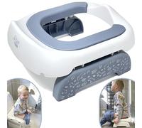 Pote Pals Travel Potty, Part of The Award-Winning Pote Pals Range, Soft PU Cushioned Portable Toddler Toilet seat - Includes 5 Disposable Liners (Grey Woodland)