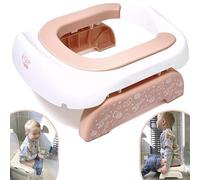 Pote Pals Travel Potty Soft PU Cushioned Travel Potty for Toddlers. Includes 5 Disposable Potty Liners. Part of The Award-Winning Pote Pals Range. Portable Potty for Toddlers (Pink Safari)