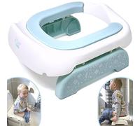Pote Pals Travel Potty Soft PU Cushioned Travel Potty for Toddlers. Includes 5 Disposable Potty Liners. Part of The Award-Winning Pote Pals Range. Portable Potty for Toddlers (Blue Ocean)