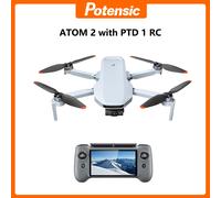 Potensic ATOM 2 Drone with PTD 1 Remote Control 4K Video, 8K Photo, 2.7K Vertical Shoot Camera Drones, Max 10KM, AI Night Shot Kit 2