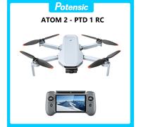 Potensic Original ATOM 2 Drone with PTD 1 Remote Control for Adults 4K Video, 8K Photo, 10KM, Vertical Shooting, AI Night Track Fly More Combo