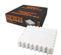 Potent Hockey - Skate-able Synthetic Ice Tiles [10-Pack] - Premium Quality Dryland Flooring Tiles (18”x18”) - Backyard Expandable Artificial Rink - Feels Like Real Ice - Train Anytime