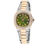 Potente, Swiss Quartz Watch, Green MOP Dial, 316L Stainless Steel, and Sapphire Crystal GV2 Dark Green One Size