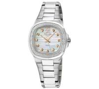 Potente, Swiss Quartz Watch, White MOP Dial, 316L Stainless Steel, and Sapphire Crystal GV2 Silver One Size