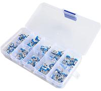 Potentiometer 100Pcs/Box RM065 Carbon Film Horizontal Trimpot Potentiometer Assortment Kit 10 Values Variable Resistor 500R - 1M Electromechanical components