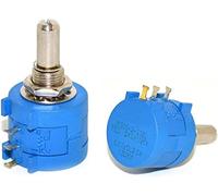 Potentiometer 1PCS Multiturn Potentiometer 500 1K 2K 5K 10K 20K 50K 100K ohm Potentiometer Adjustable Resistor 3590 102 202 502 103 Electronic Component Resistor elements (Size : 2K Ohm)