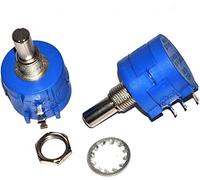 Potentiometer 3590S wirewound Resistor 3590S-2-103L Multi-Turn Potentiometer 10K 1k 2K 5K 50K 100k Volume Control Adjustable Potentiometer Electronic Component Resistor elements (Size : 200 Ohm)