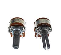 Potentiometer 3PCS RK16 20MM Rotary Potentiometer 50K 100K 50KBX2 100KBX2 Audio Volume Control Pot WH148 Potentiometer (Size : 50K Ohm) (100K Ohm)
