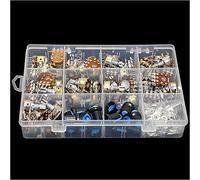 Potentiometer 45pcs Wh148 Dual Gang Stereo 6pin Potentiometer kit 1k 5k 10k 20k 50k 100k 250k 500k 1M with knobs Single Shaft Nuts+Box Electromechanical components