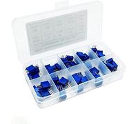 Potentiometer 50pcs 3296W Multiturn Trimmer Potentiometer Kit High Precision 3296 Variable Resistor with Free Box Electronic DIY kit DIY Accessories