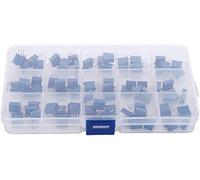Potentiometer 75Pcs 3296W Multiturn Trimmer Potentiometer Kit High Precision 3296 Variable Resistor 100 500R 1K 2K 5K 10K 20K 50K 100K 200K 1M Electronic Component Electromechanical components