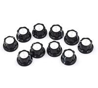 Potentiometer Black Metal 10pcs/Pack Potentiometer Knob Rotary Cap MF-A01 A01 Potentiometer Bakelite Governor knob Material Electronic Component Electromechanical components