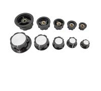 Potentiometer Knob Cap MF-A01 MF-A02 MF-A03 MF-A04 MF-A05 Rotary Switch Knobs Caps Cover 6mm Shaft Hole Trimming Potentiometer IDGTTLDF(MF-A03,10Pcs)