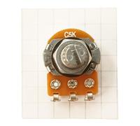 Potentiometer Solder Lug Splined Shaft Anti-Log C Reverse Logarithmic T18SL (C5K)