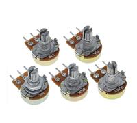 Potentiometer, WH148 Linear Potentiometer 15mm Shaft with Nuts and Washers 3pin WH148 B1K-B500K B1M 5Pcs(1M Ohm)