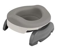 POTETTE PLUS Multifunctional Potty Pack: Travel Pot, Toilet Reducer, Home Potty Thanks to The Soft Refill and 10 Disposable Refills (Light Grey)