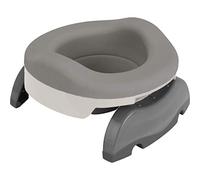 Potette Plus Toddler Potty Training Value Bundle| 2-in-1 Potty Training Toilet Seat & Travel Potty with Reusable Liner | Includes, 3 Disposable Liners, A Reusable Liner & Carry Bag | Grey/White