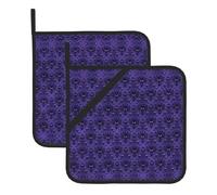 Potholders Set â€“ Ghost swarm Print Pot Holders, Oven Mitts, BBQ & Grilling Hotpads, Square Kitchen Accessories