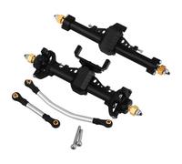 Pothyes 1/24 Scale Plastic Nylon Axles Front and Rear Portal Axle Assembly w/New C Knuckle for Axial SCX24 90081 C10 Jeep 1/24 RC Crawler Upgrade