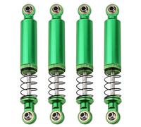 Pothyes 4pcs Metal Alloy Oil Shock Absorber Damper 70 80 90 100 110mm Outer Spring for 1/10 RC Crawler Axial SCX10 i ii iii Capra Tamiya CC01 D90 TRX4 HPI Upgrades (green, 80mm)
