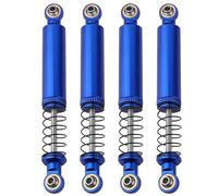 Pothyes 4pcs Metal Alloy Oil Shock Absorber Damper 70 80 90 100 110mm Outer Spring for 1/10 RC Crawler Axial SCX10 i ii iii Capra Tamiya CC01 D90 TRX4 HPI Upgrades (blue, 90mm)