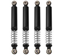 Pothyes 4pcs Metal Alloy Oil Shock Absorber Damper 70 80 90 100 110mm Outer Spring for 1/10 RC Crawler Axial SCX10 i ii iii Capra Tamiya CC01 D90 TRX4 HPI Upgrades (black, 100mm)