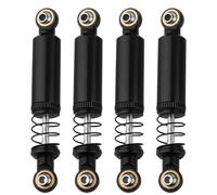 Pothyes 4pcs Metal Alloy Oil Shock Absorber Damper 70 80 90 100 110mm Outer Spring for 1/10 RC Crawler Axial SCX10 i ii iii Capra Tamiya CC01 D90 TRX4 HPI Upgrades (black, 70mm)