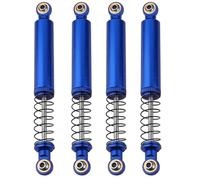Pothyes 4pcs Metal Alloy Oil Shock Absorber Damper 70 80 90 100 110mm Outer Spring for 1/10 RC Crawler Axial SCX10 i ii iii Capra Tamiya CC01 D90 TRX4 HPI Upgrades (blue, 100mm)