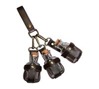 Potion Bottle Wizard Potion Glass Holder With Cork Stoppers And Leather Harness Medieval Wizard Cosplay Accessories Medieval Belt