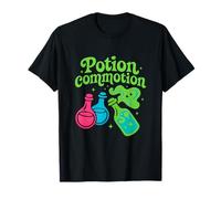 Potion Commotion Neon Witchy Retro Magic Graphic T-Shirt